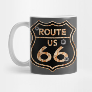 Vintage Route 66 Sign Mug