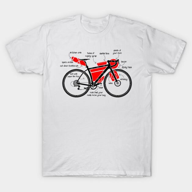 Bikebacking Bikepacking T-Shirt TeePublic