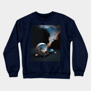 Galaxy helmet Crewneck Sweatshirt