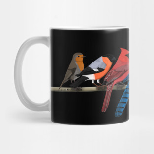 Colorful Garden Birds Bird Art Birdlover Birdwatcher Animal Mug