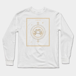 Cancer | Astrology Zodiac Sign Design Long Sleeve T-Shirt