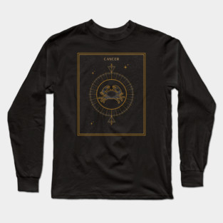 Cancer | Astrology Zodiac Sign Design Long Sleeve T-Shirt