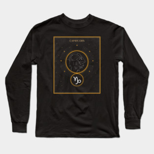 Capricorn | Astrology Zodiac Sign Design Long Sleeve T-Shirt