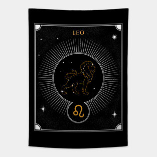 Leo | Astrology Zodiac Sign Design Tapestry