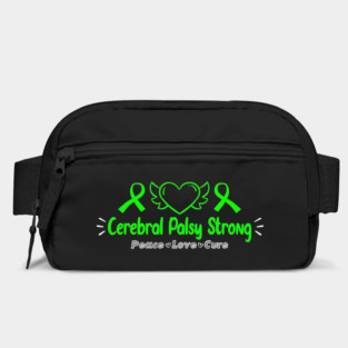 Cerebral Palsy strong peace love cure Bag