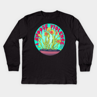 Venus Fly Trap Kids Long Sleeve T-Shirt