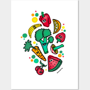 Fruits N Veggies Posters and Art