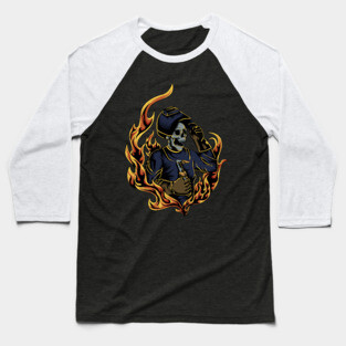 Welder Skull 2 Baseball T-Shirt