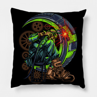 Welder Moon 2 Pillow