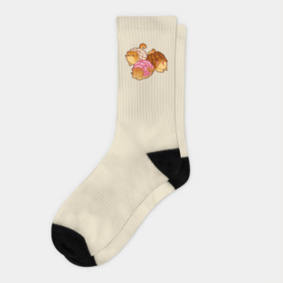 Kawaii Concha Cats Socks
