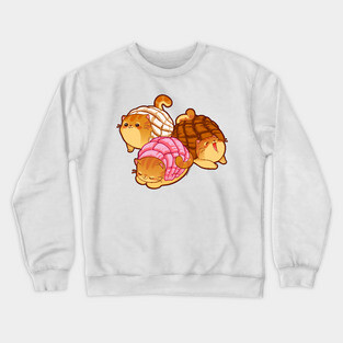 Kawaii Concha Cats Crewneck Sweatshirt