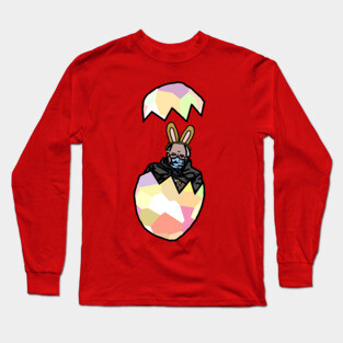 Bernie Sanders in Bunny Ears Funny Easter Eggs Long Sleeve T-Shirt