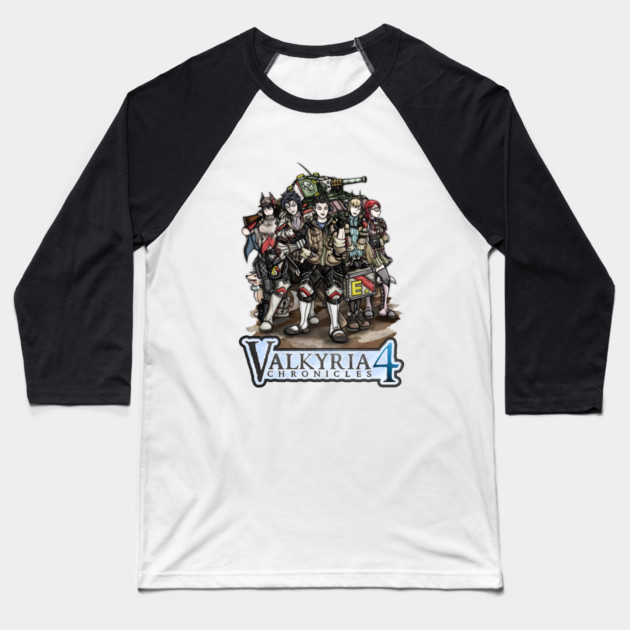 Valkyria Chronicles 4 Heroes Baseball T-Shirt by WarioPunk