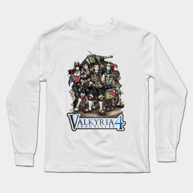 Valkyria Chronicles 4 Heroes Long Sleeve T-Shirt by WarioPunk