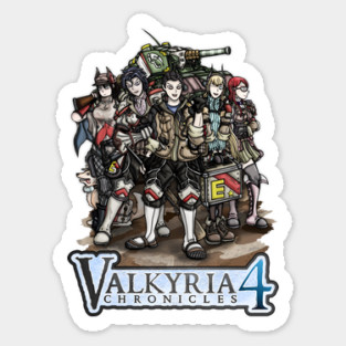 Valkyria Chronicles 4 Heroes Sticker