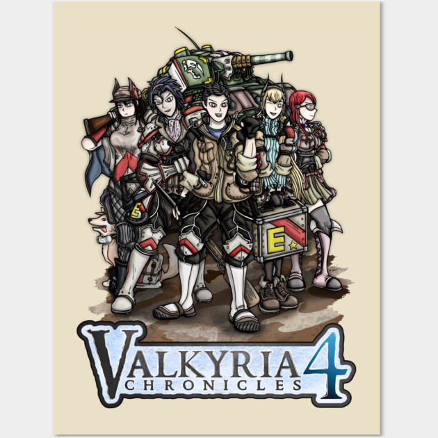 Valkyria Chronicles 4 Heroes Wall Art by WarioPunk