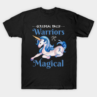 Cerebral Palsy Warriors Are Magical, Cute Green Unicorn T-Shirt