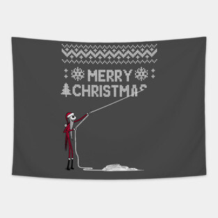 Stealing Xmas! 2.0 - Ugly Christmas Sweater Tapestry