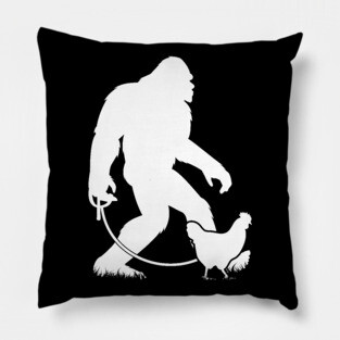 Bigfoot Walking Chicken Pillow