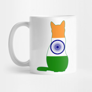 India Cat Flag Mug