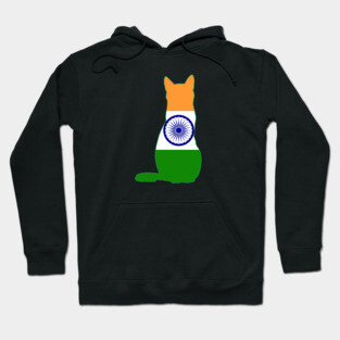 India Cat Flag Hoodie