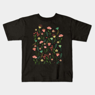 Flowers and ladybugs Kids T-Shirt