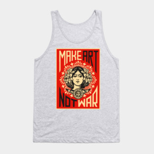 Make Art Not War Tank Top