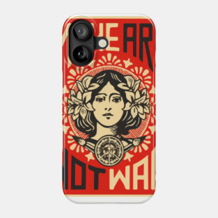Make Art Not War Phone Case