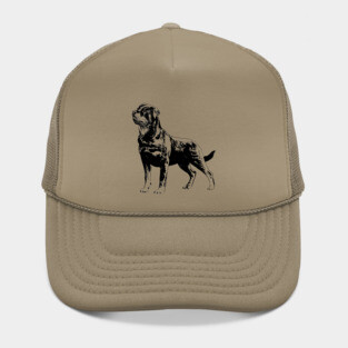 rottweiler portrait Hat