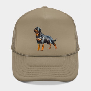 rottweiler portrait Hat