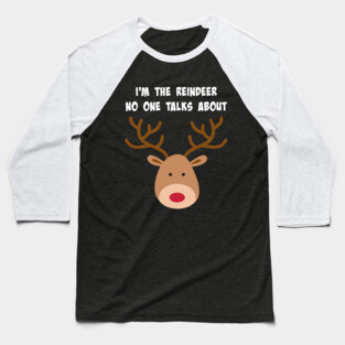 Red Nosed Reindeer Baseball T-Shirt