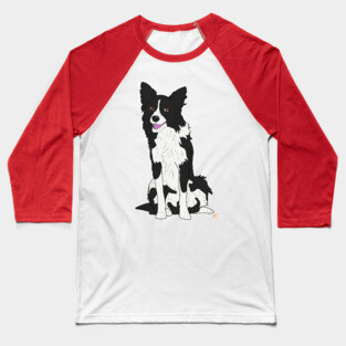 Border Collie Baseball T-Shirt