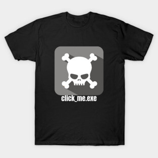 Ethical Hacker - Malware - Click_Me.exe Grey T-Shirt