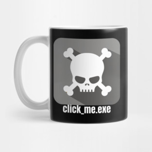 Ethical Hacker - Malware - Click_Me.exe Grey Mug