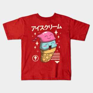Kawaii Ice Cream Kids T-Shirt
