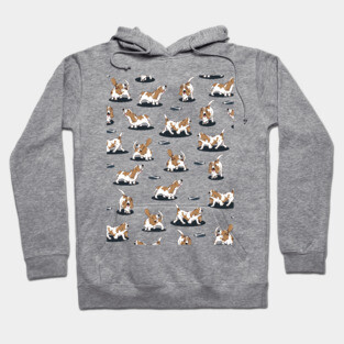 Basset Hound Pattern Hoodie