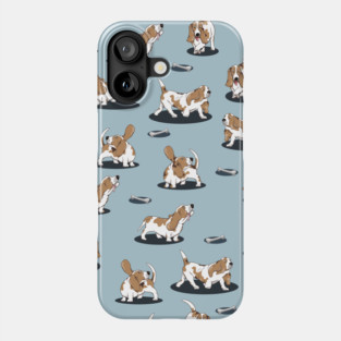 Basset Hound Pattern Phone Case