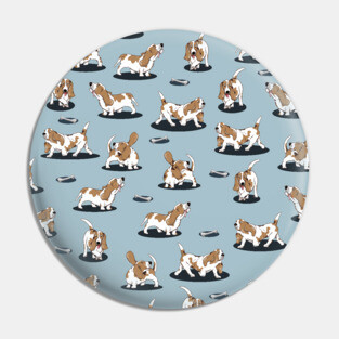 Basset Hound Pattern Pin