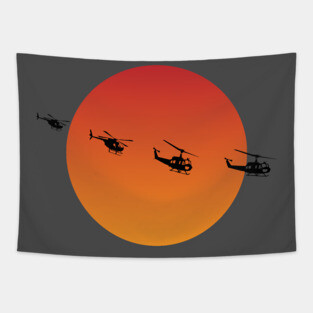 Apocalypse Now Illustration Tapestry