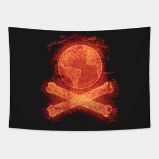 Earth & Cross Bones Tapestry