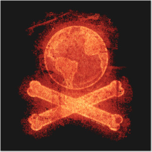 Earth & Cross Bones Posters and Art