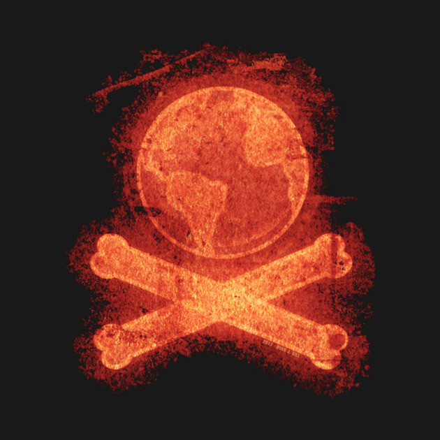 Earth & Cross Bones by NotMyEarth