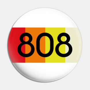 TR-808 STRIPES & FONT #5 Pin