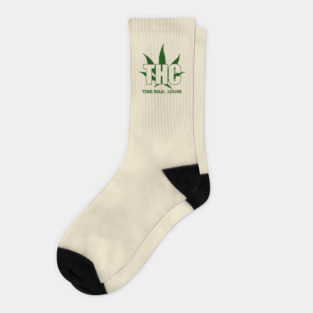 THC Toke Hold Cough Socks