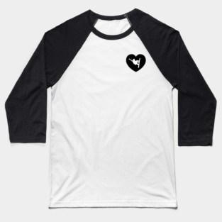 Snowboarding Love | I Heart... Baseball T-Shirt