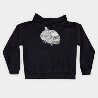 Robot Doodle Monster 6 Kids Hoodie
