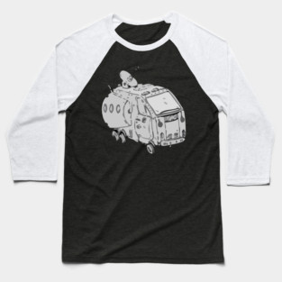Robot Doodle Monster 6 Baseball T-Shirt
