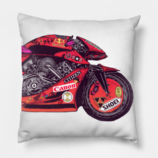 Akira Bike Transparent Pillow