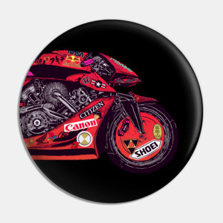 Akira Bike Transparent Pin
