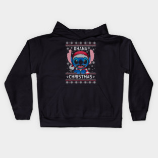 Ohana Christmas ugly sweater Kids Hoodie